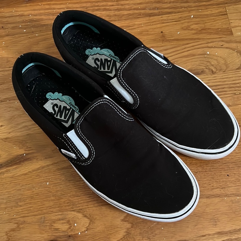 Black Comfy Cush Slip On Vans